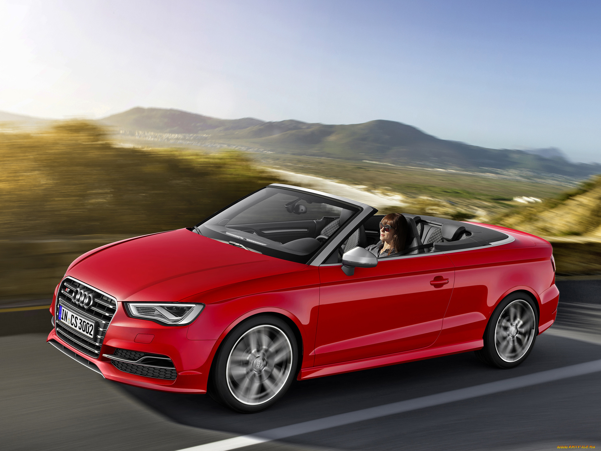 автомобили, audi, s3, cabrio, 8v, 2014г, красный