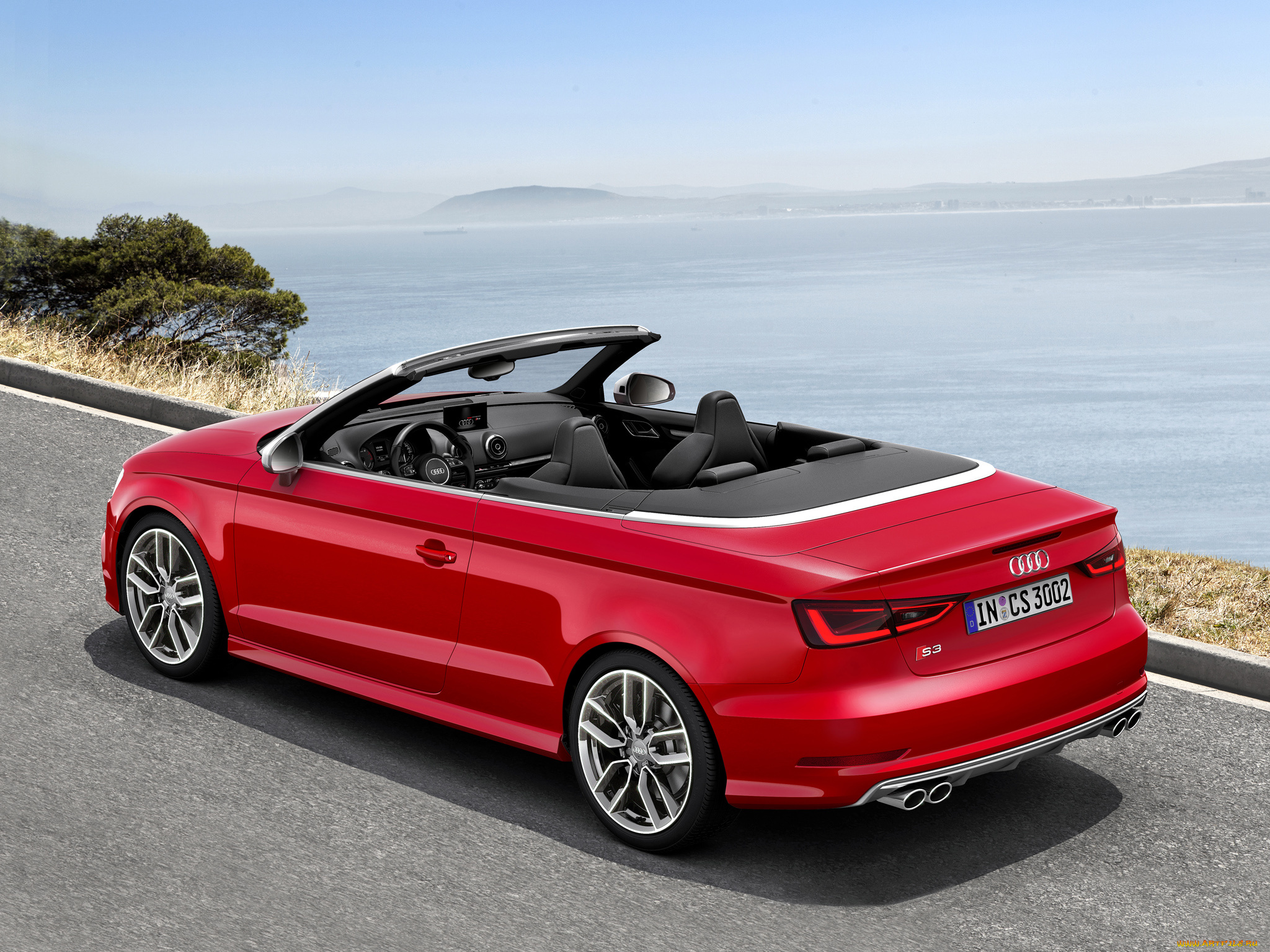 автомобили, audi, s3, cabrio, 8v, 2014г, красный
