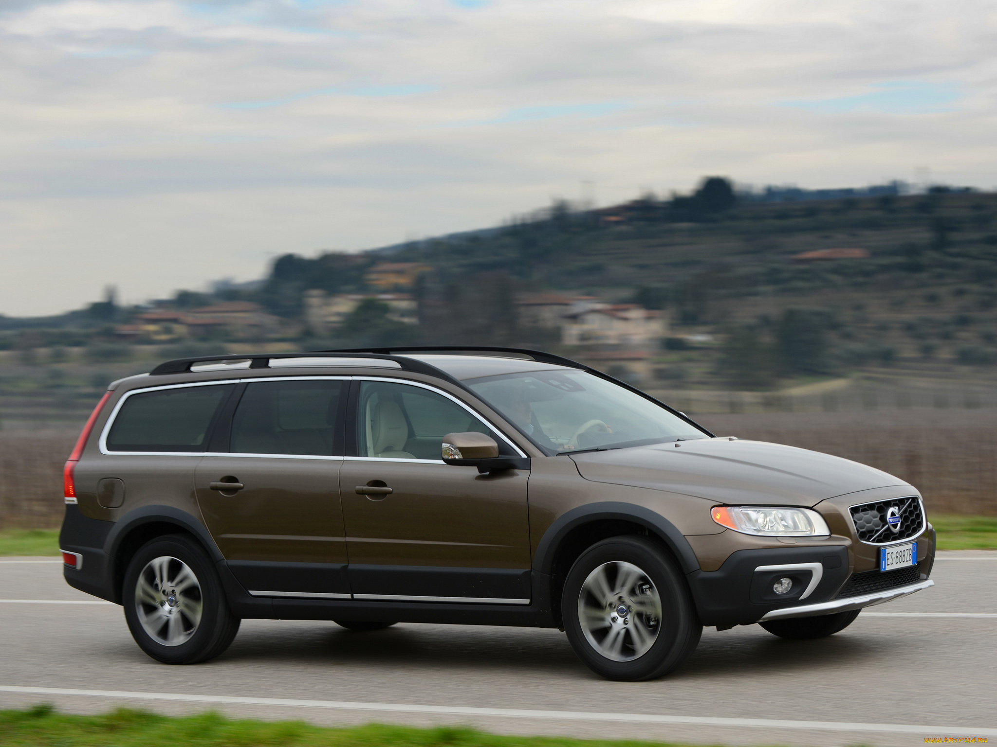 автомобили, volvo, xc70, d4, polar, 2014