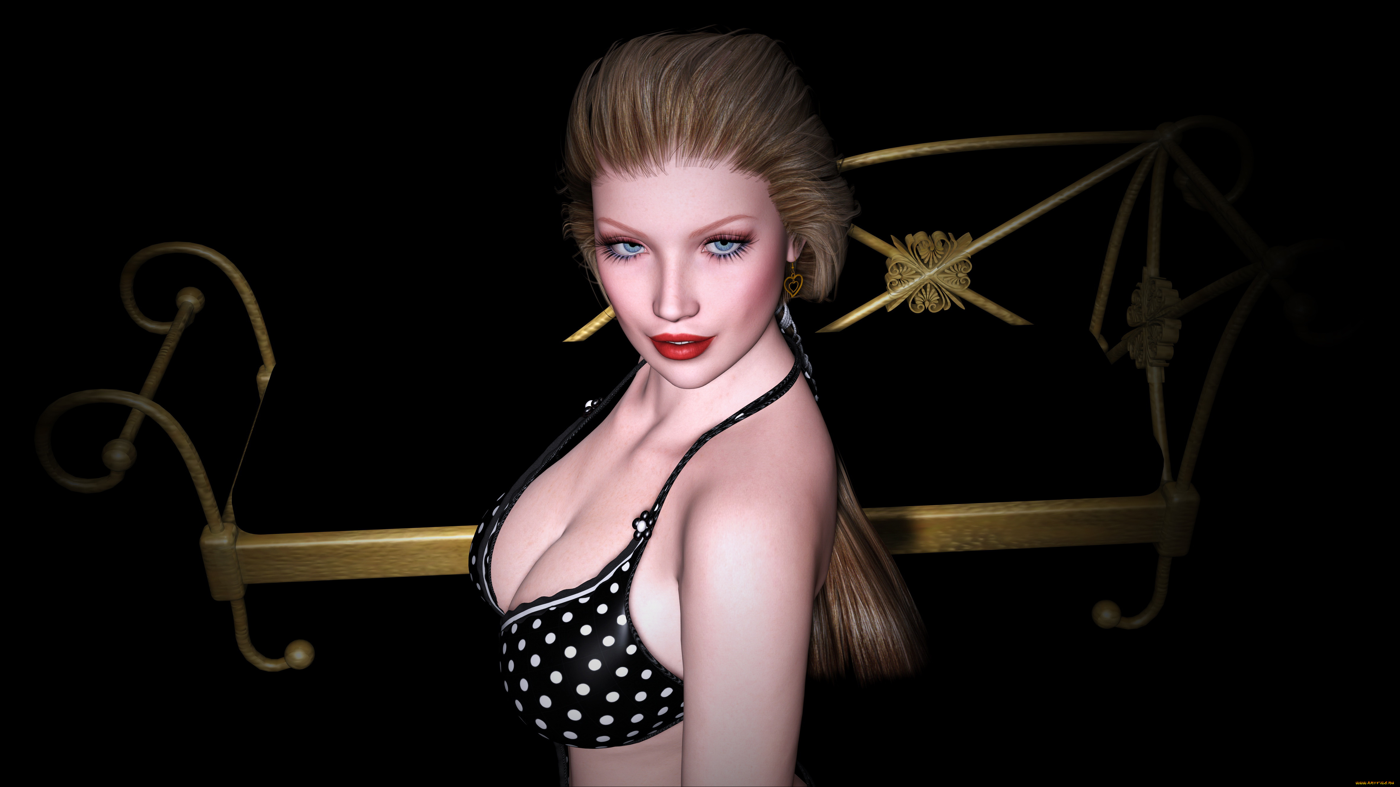 3д, графика, people, , люди, фон, девушка, взгляд