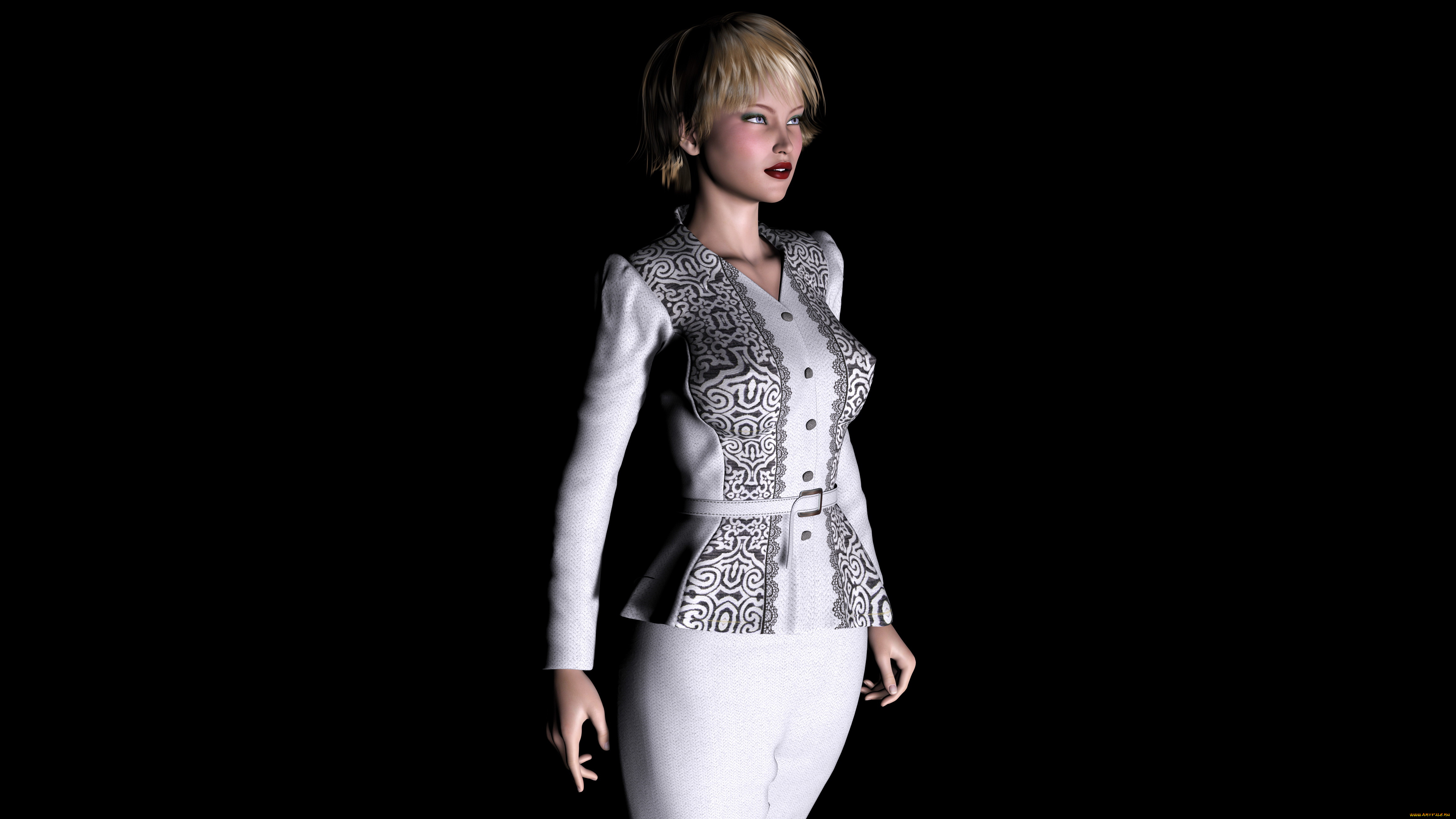 3д, графика, people, , люди, фон, девушка, взгляд