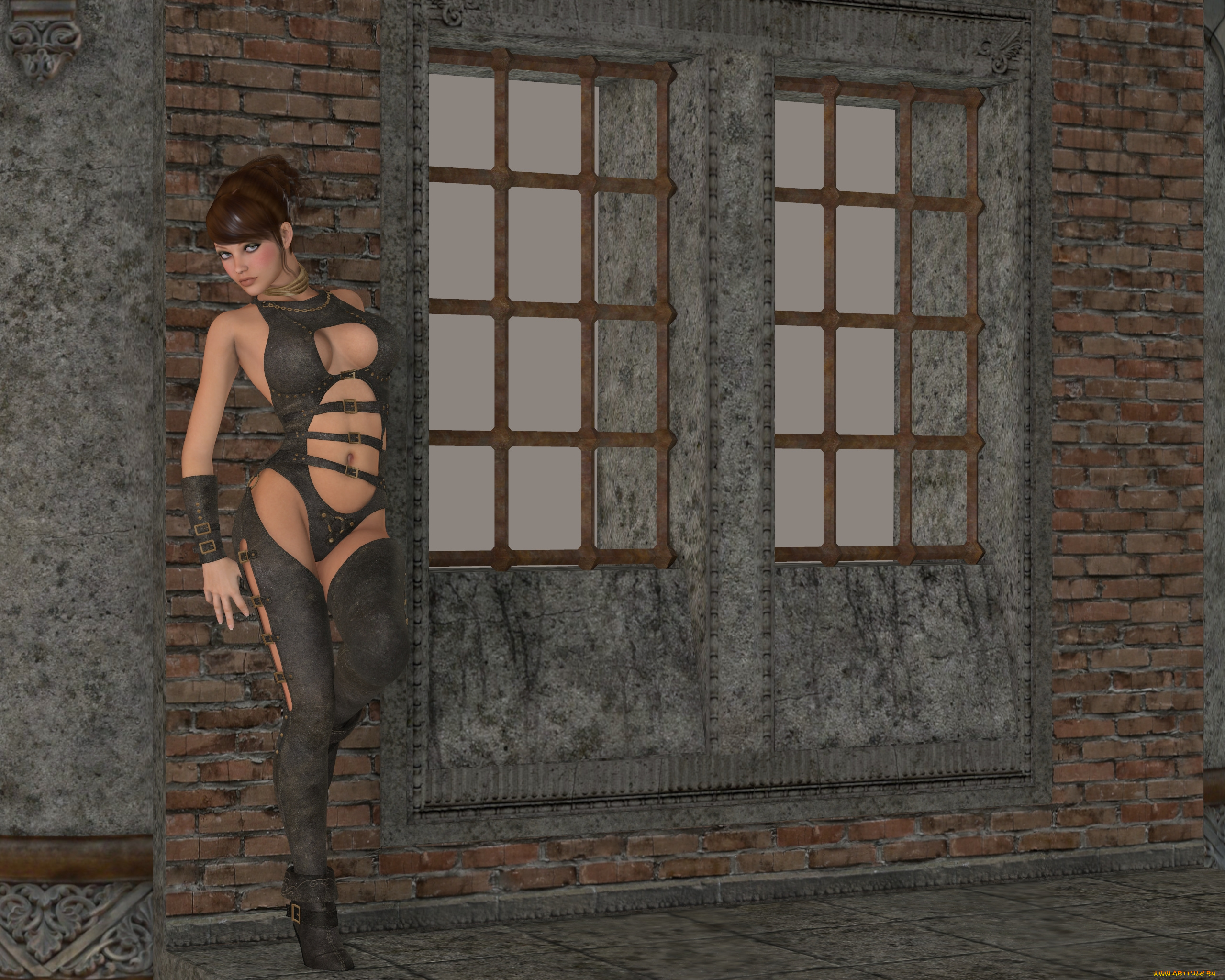 3д, графика, люди, , people, девушка, взгляд, фон