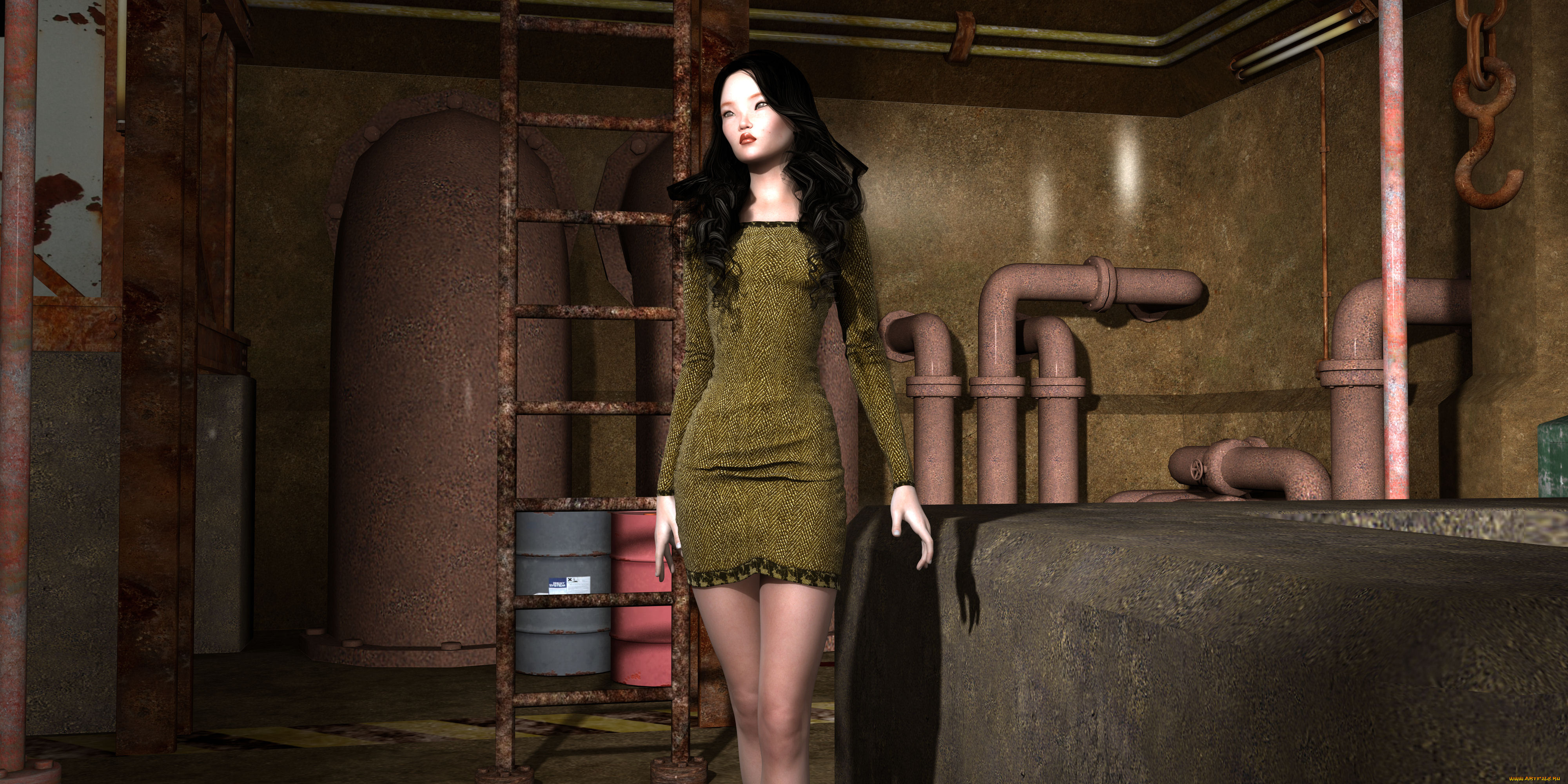 3д, графика, люди, , people, фон, взгляд, девушка