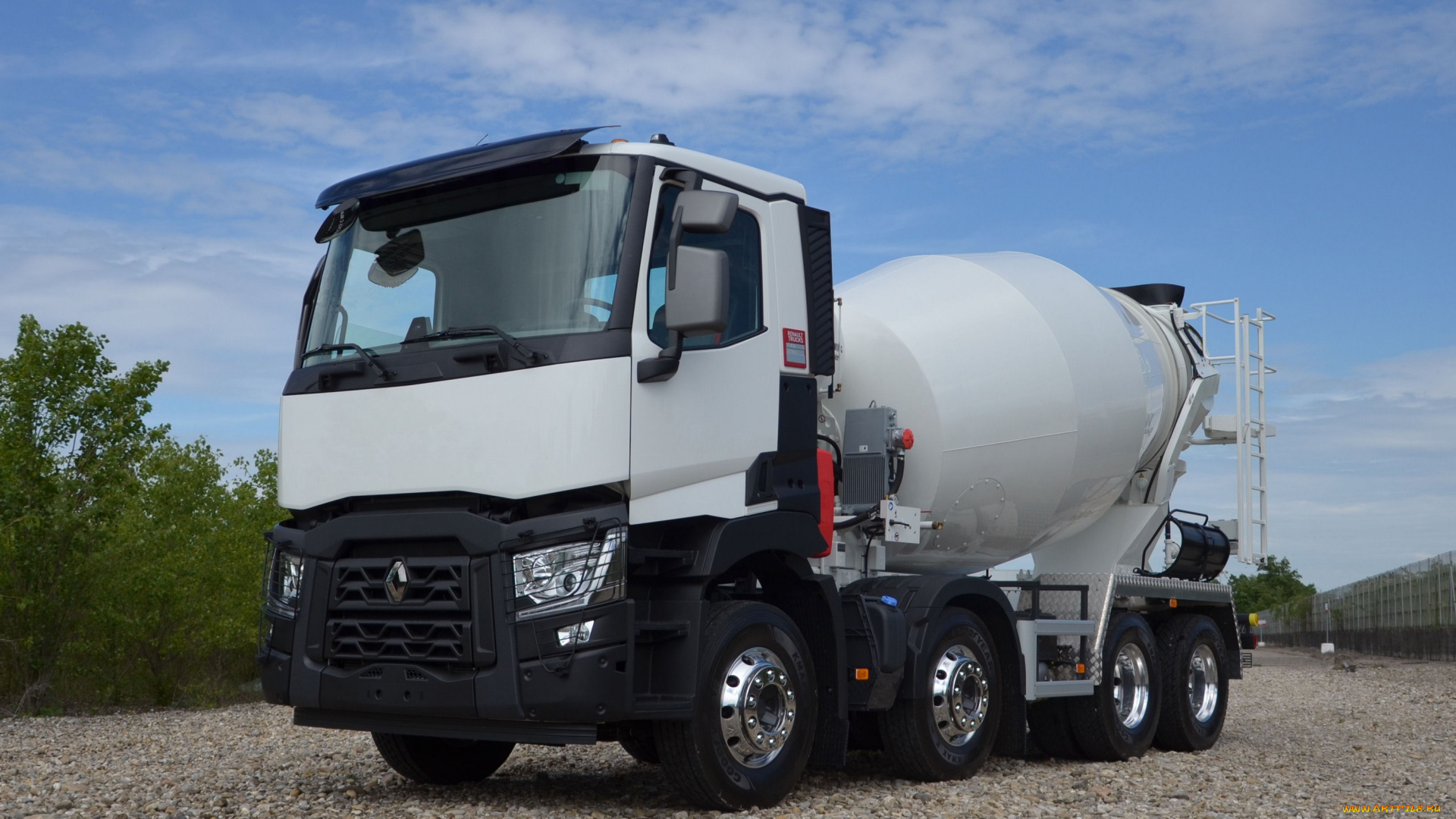автомобили, renault, trucks, renault, c, 430, mixer, 2013г