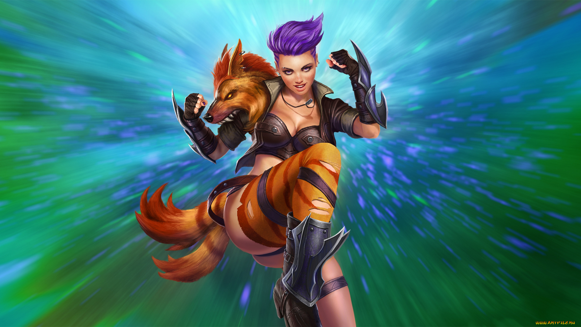 видео, игры, juggernaut, лиса, rogue, foxy, wars