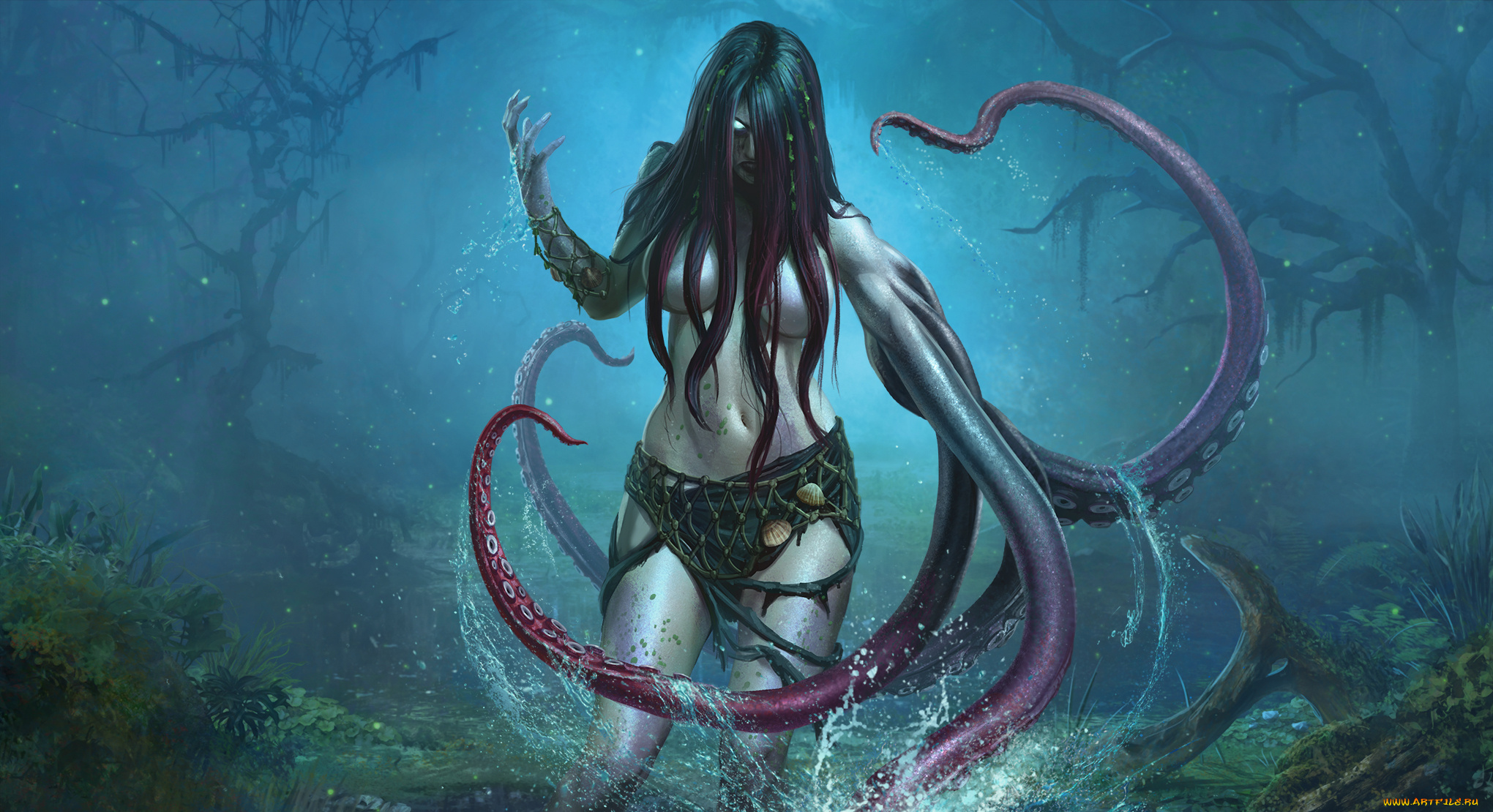 видео, игры, juggernaut, щупальца, утопленница, drowned, samara, игра, wars