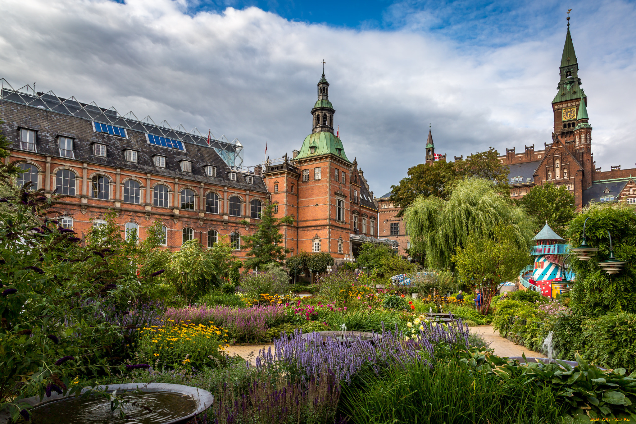tivoli, gardens, города, копенгаген, , дания, парк