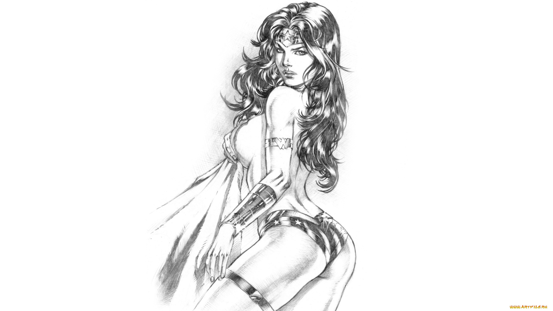 рисованное, комиксы, девушка, фон