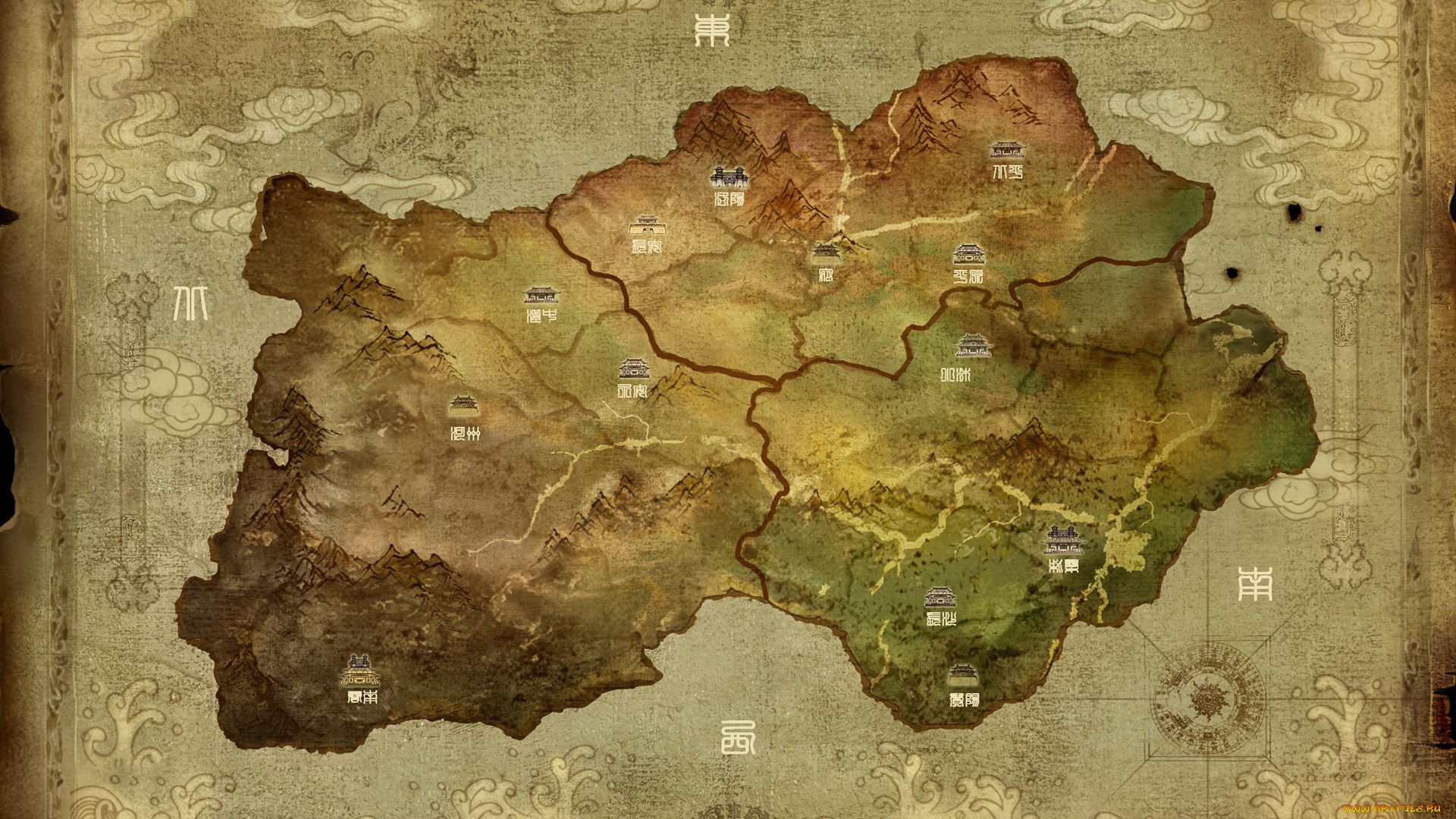 видео, игры, ~~~другое~~~, dream, of, the, three, countries, карта