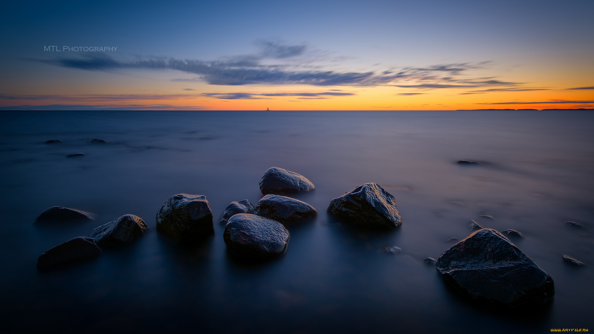 природа, восходы, закаты, море, камни, облака, закат