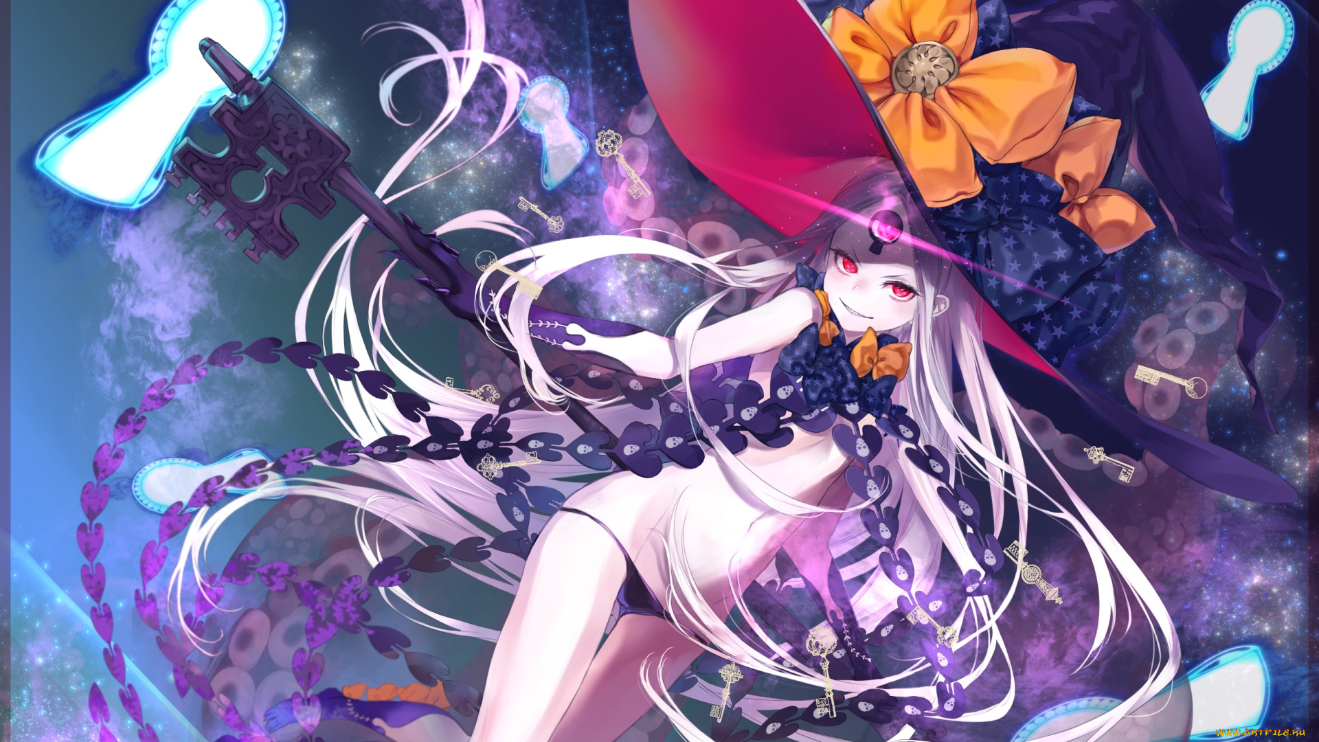 аниме, fate, stay, night, девушка