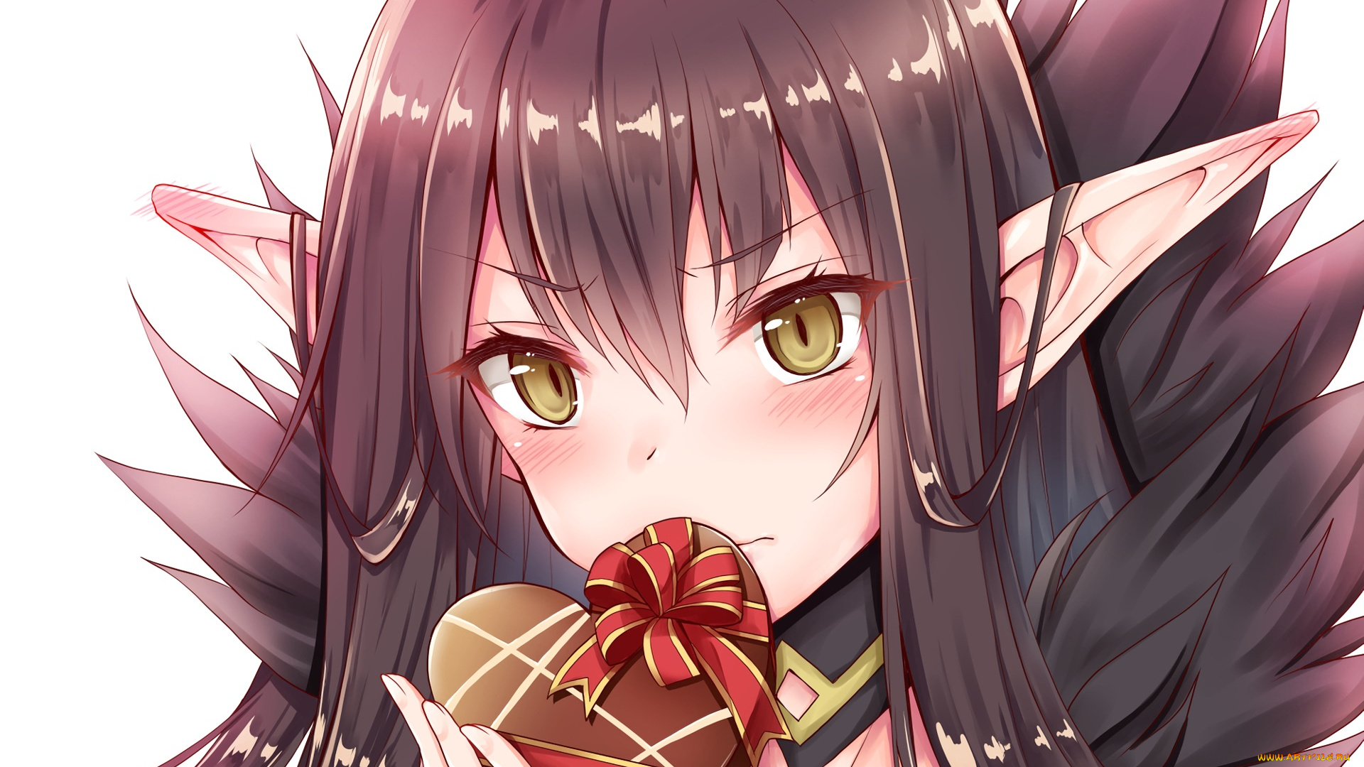 аниме, fate, stay, night, фон, взгляд, эльфийка