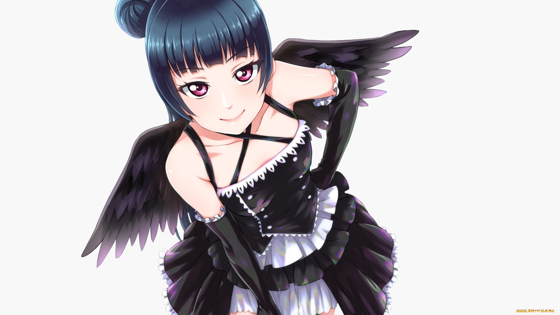 аниме, love, live, , school, idol, project, фон, взгляд, девушка