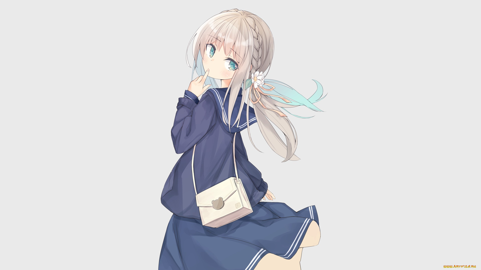 аниме, unknown, , другое, , взгляд, фон, девушка