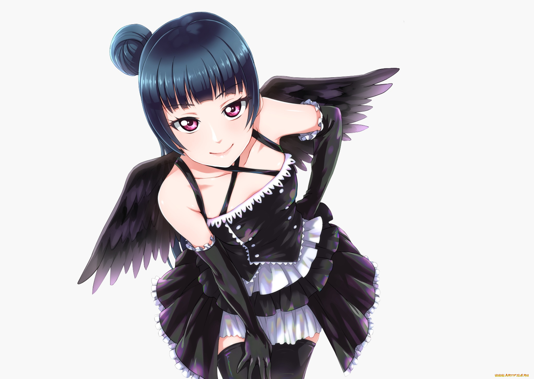 аниме, love, live, , school, idol, project, фон, взгляд, девушка