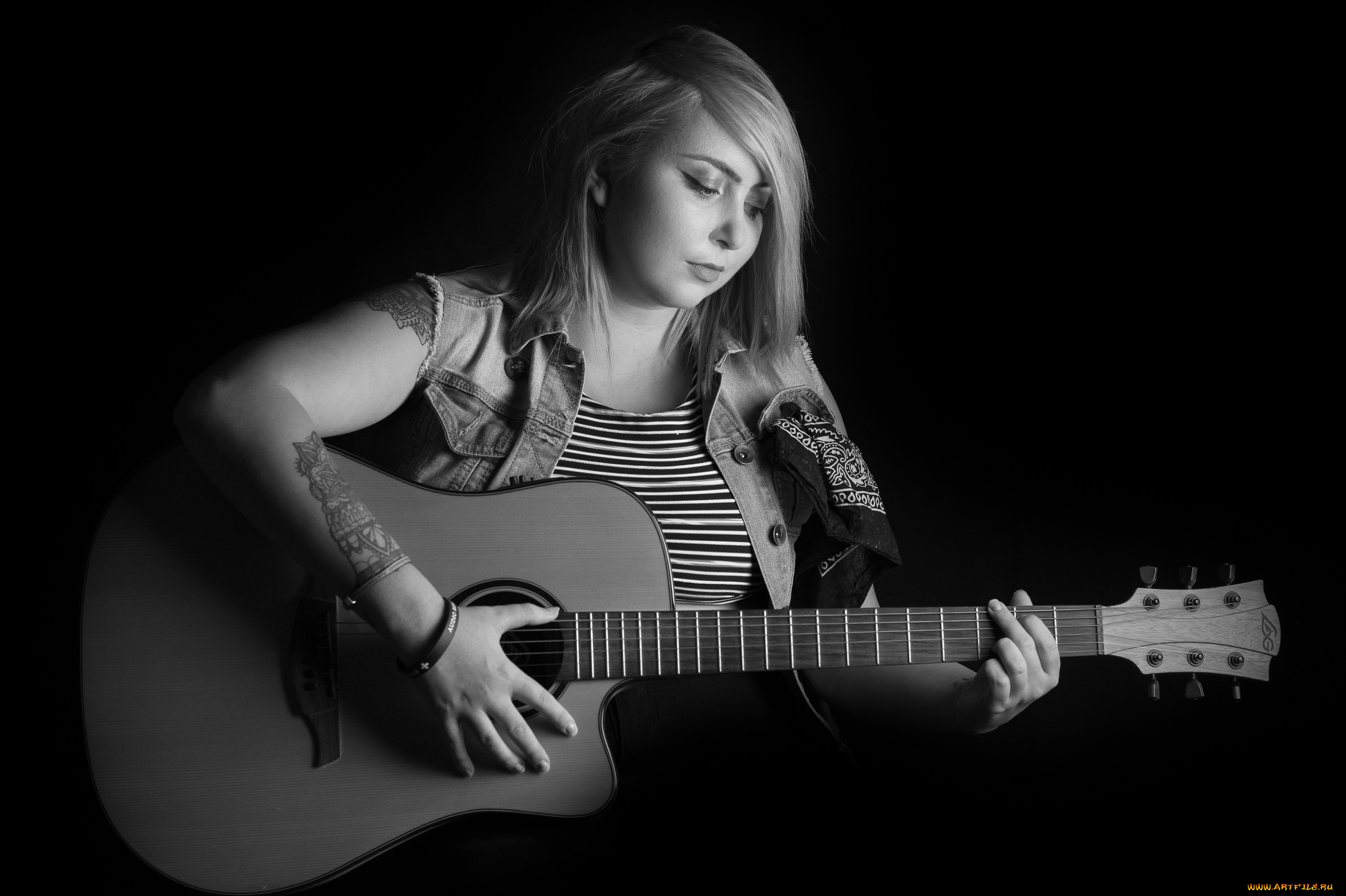 музыка, -другое, девушка, гитара