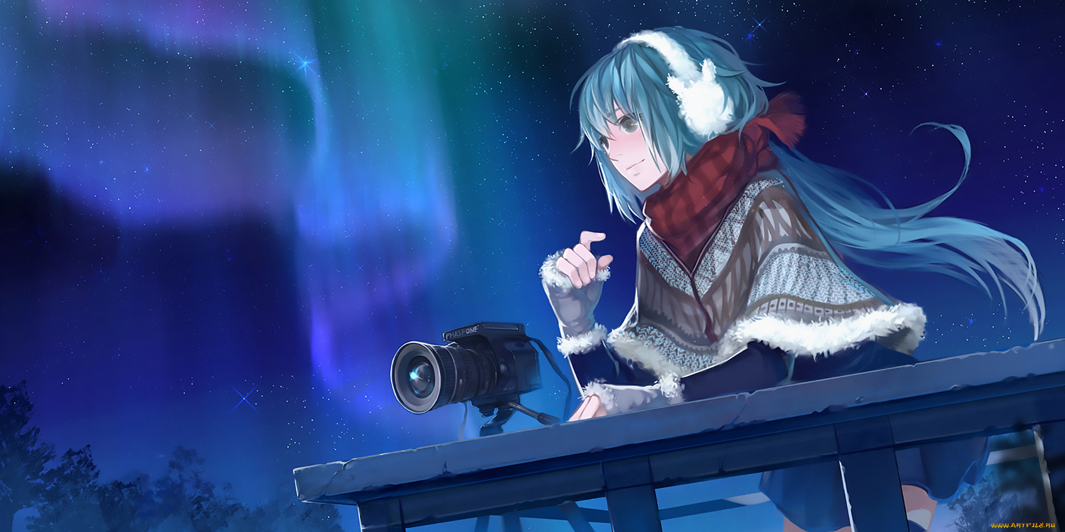 аниме, vocaloid, взгляд, фон, девушка