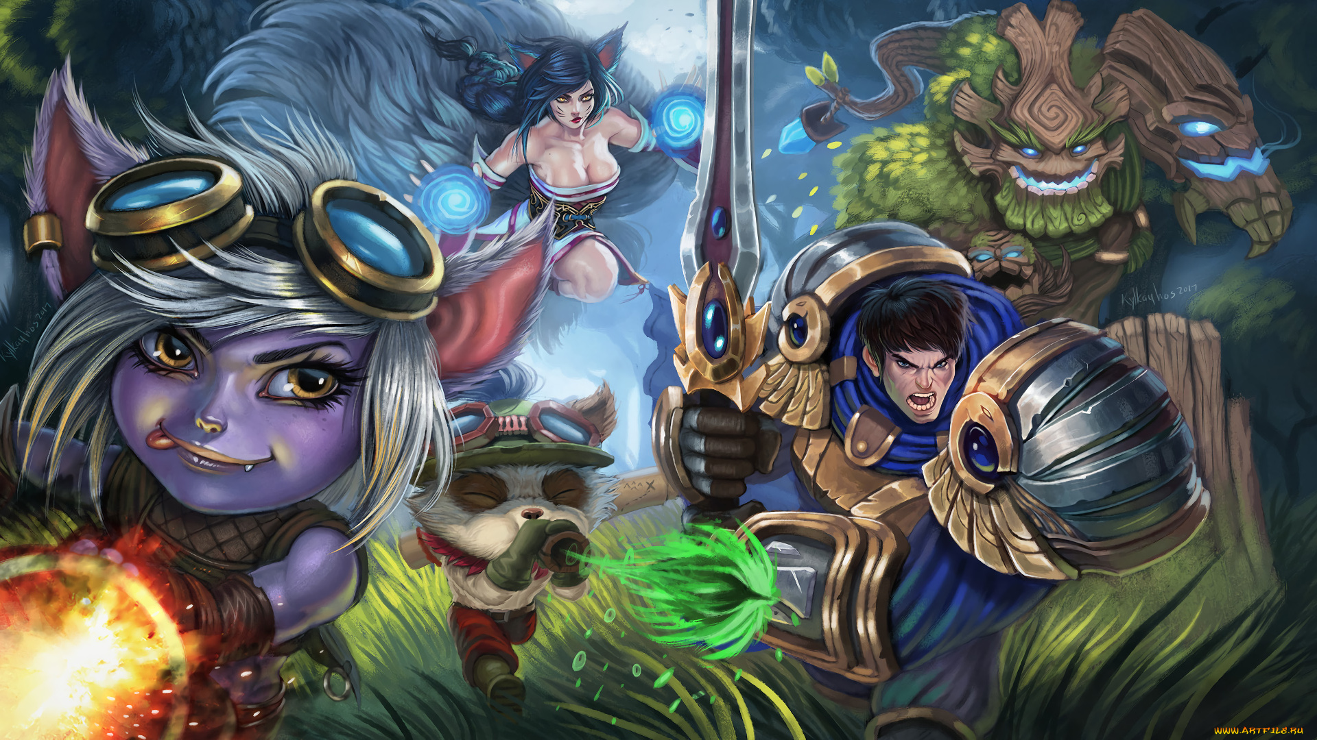 видео, игры, league, of, legends, персонажи, герои