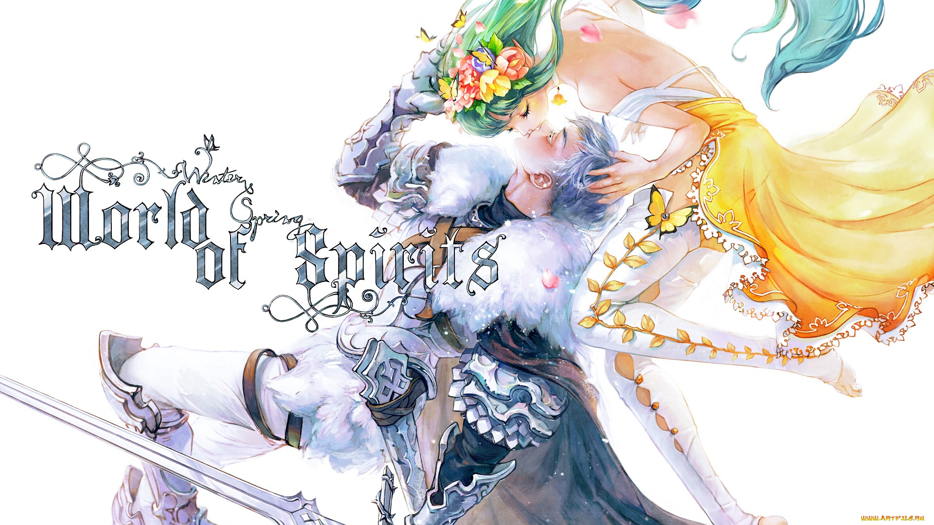 аниме, оружие, , техника, , технологии, пара, девушка, рыцарь, парень, меч