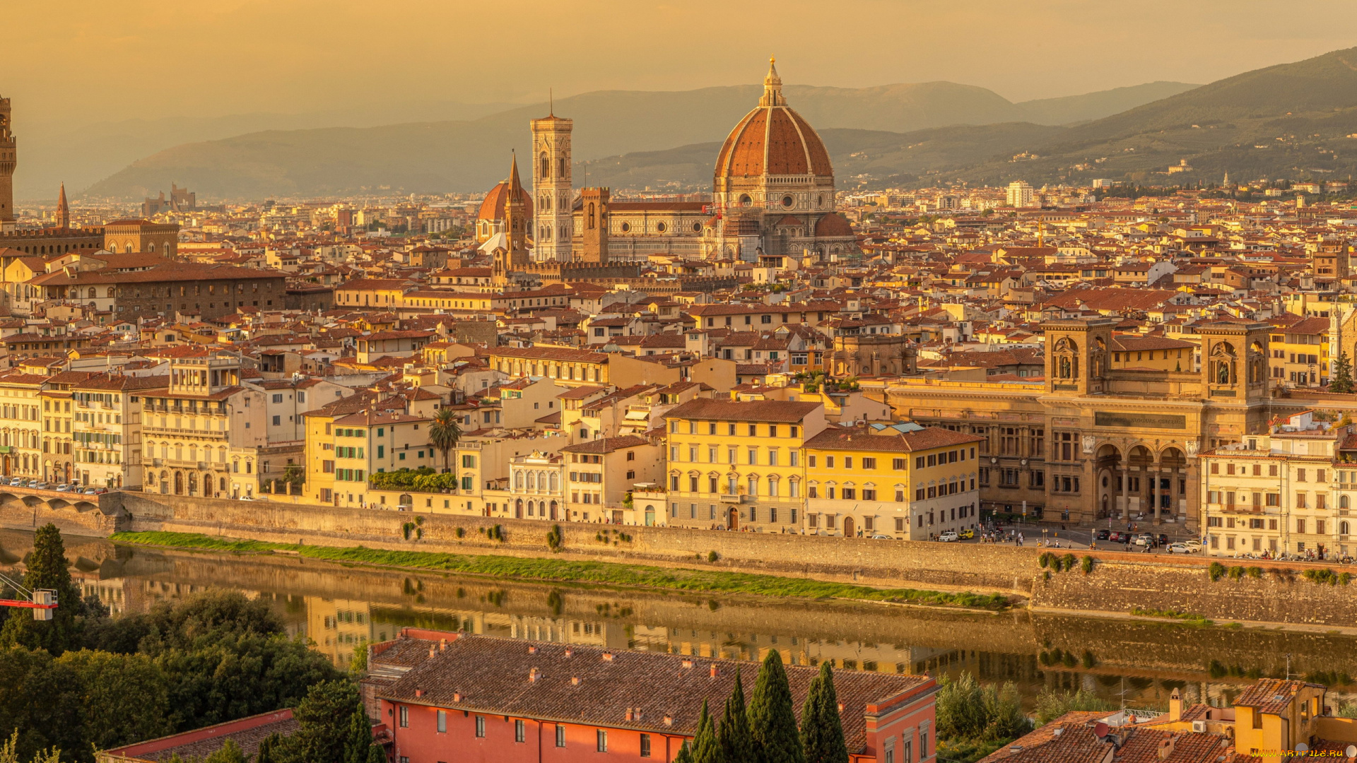 города, флоренция, , италия, cathedral, of, saint, mary, the, flower