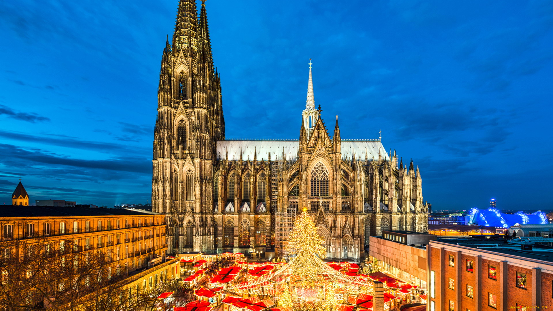 города, кельн, , германия, собор