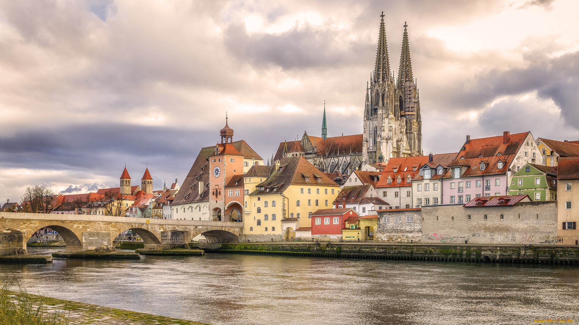 города, регенсбург, , германия, регенсбург