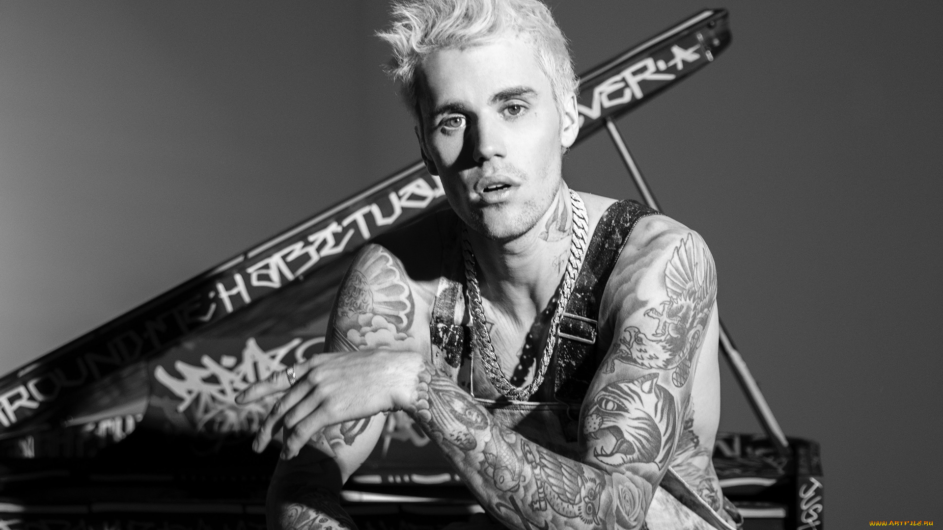 музыка, justin, bieber, тату