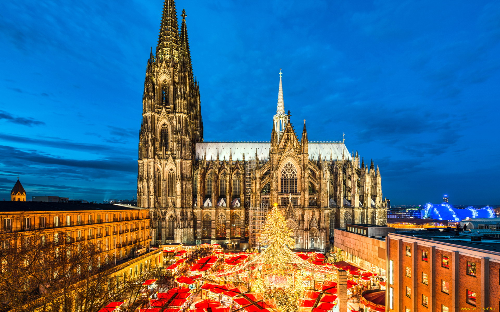 города, кельн, , германия, собор