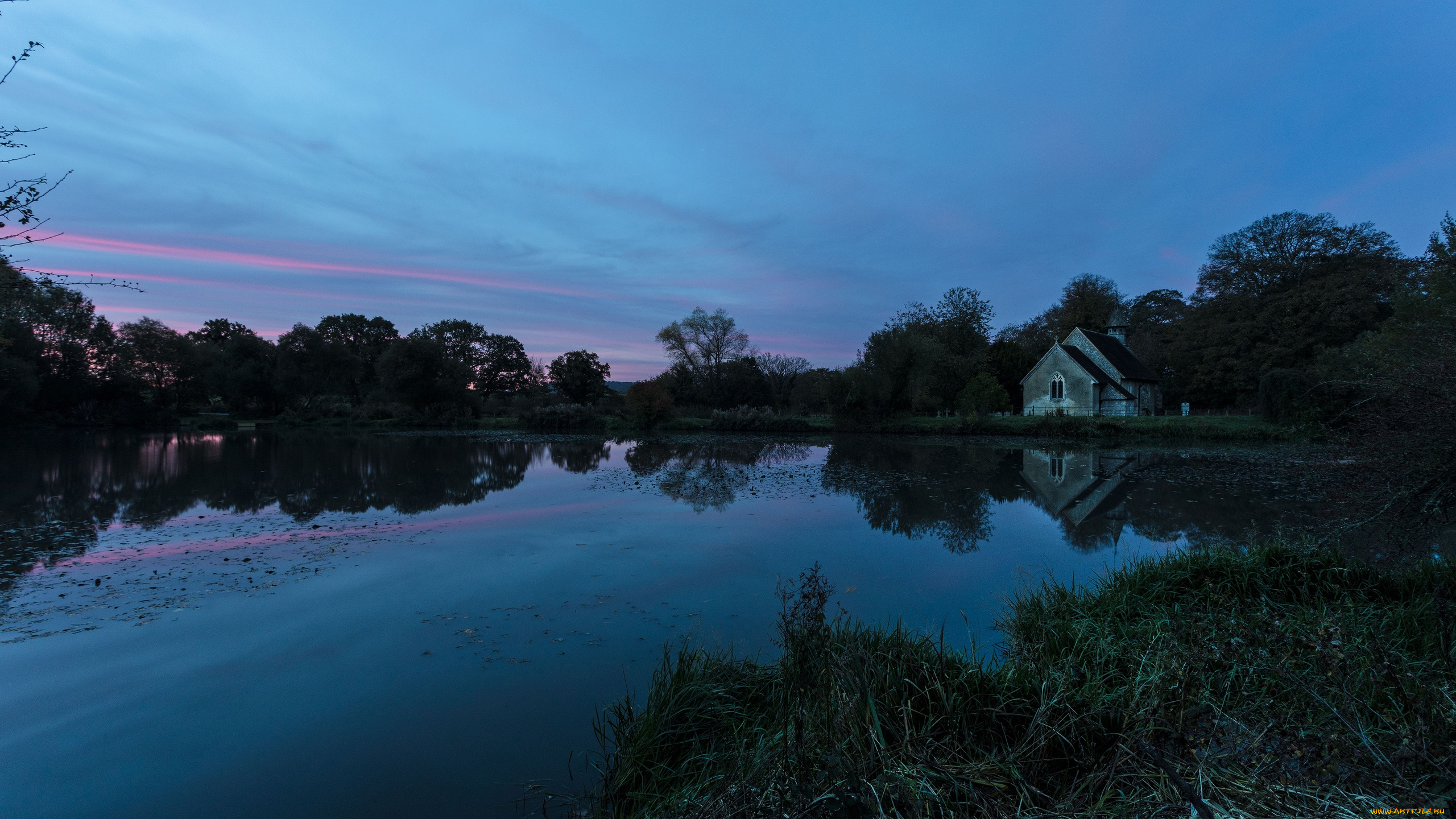 природа, реки, озера, пруд, хартли, великобритания