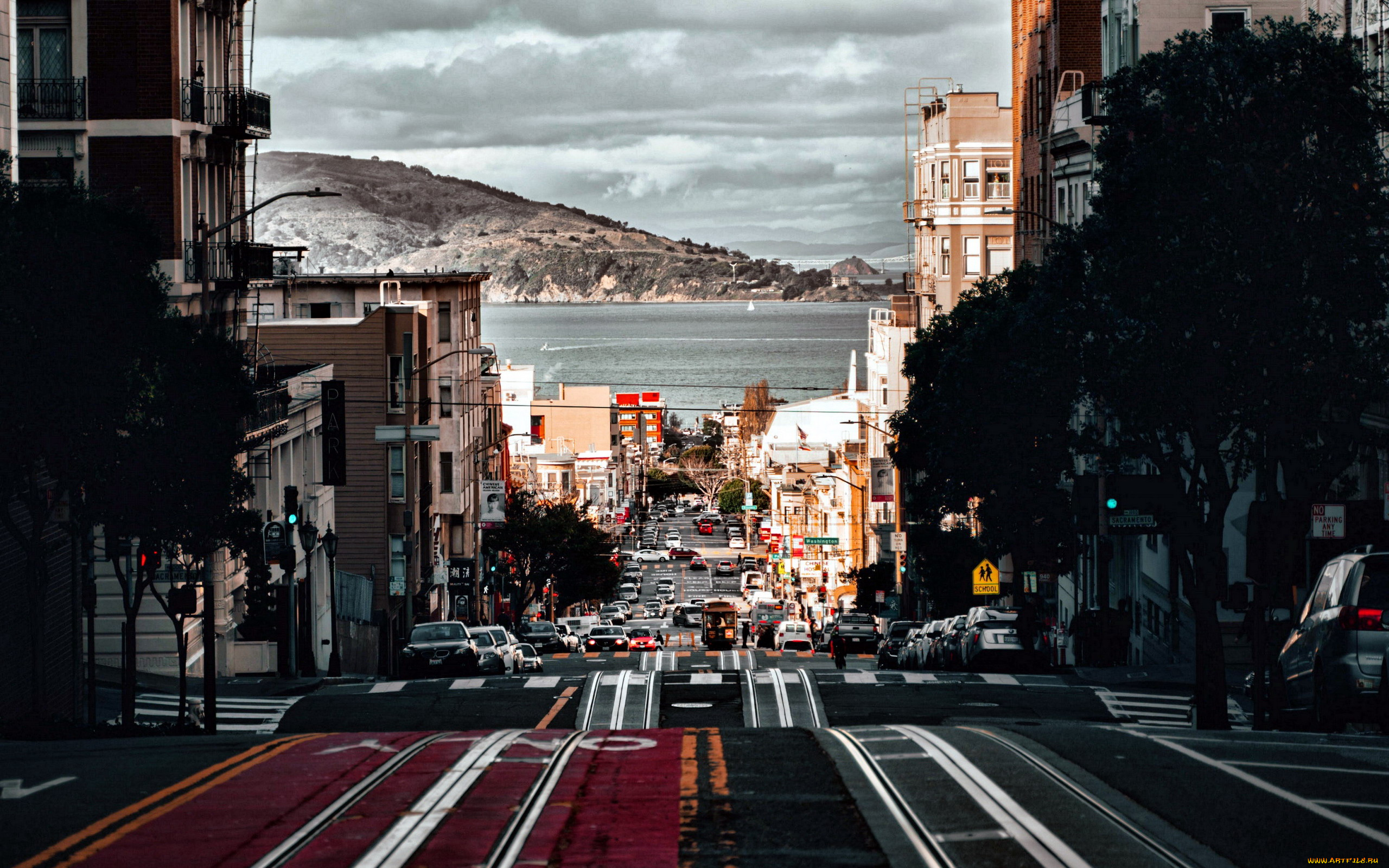 города, сан-франциско, , сша, панорама