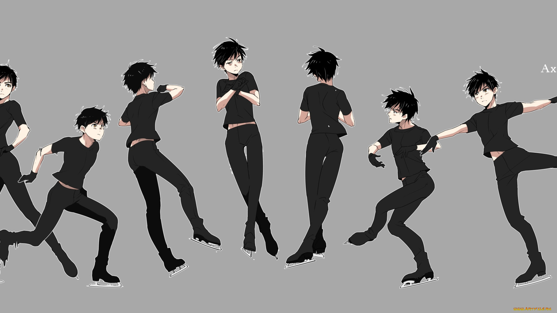аниме, yuri, on, ice, katsuki, yuuri