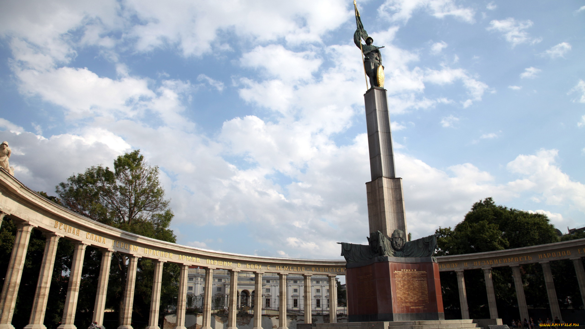 города, вена, , австрия, памятник