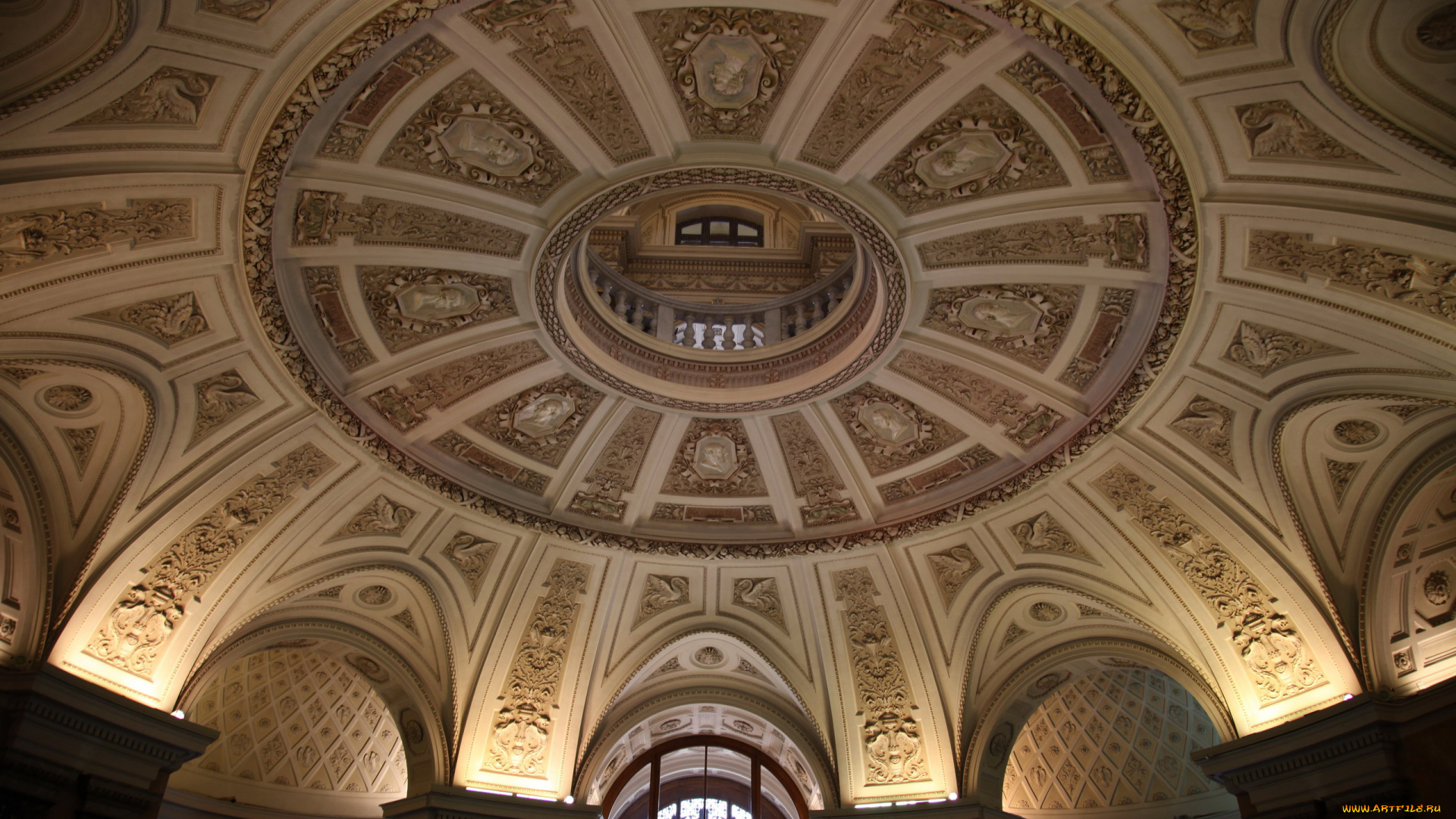 разное, элементы, архитектуры, потолок