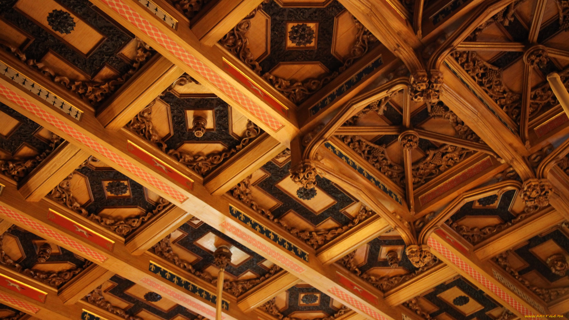 разное, элементы, архитектуры, потолок