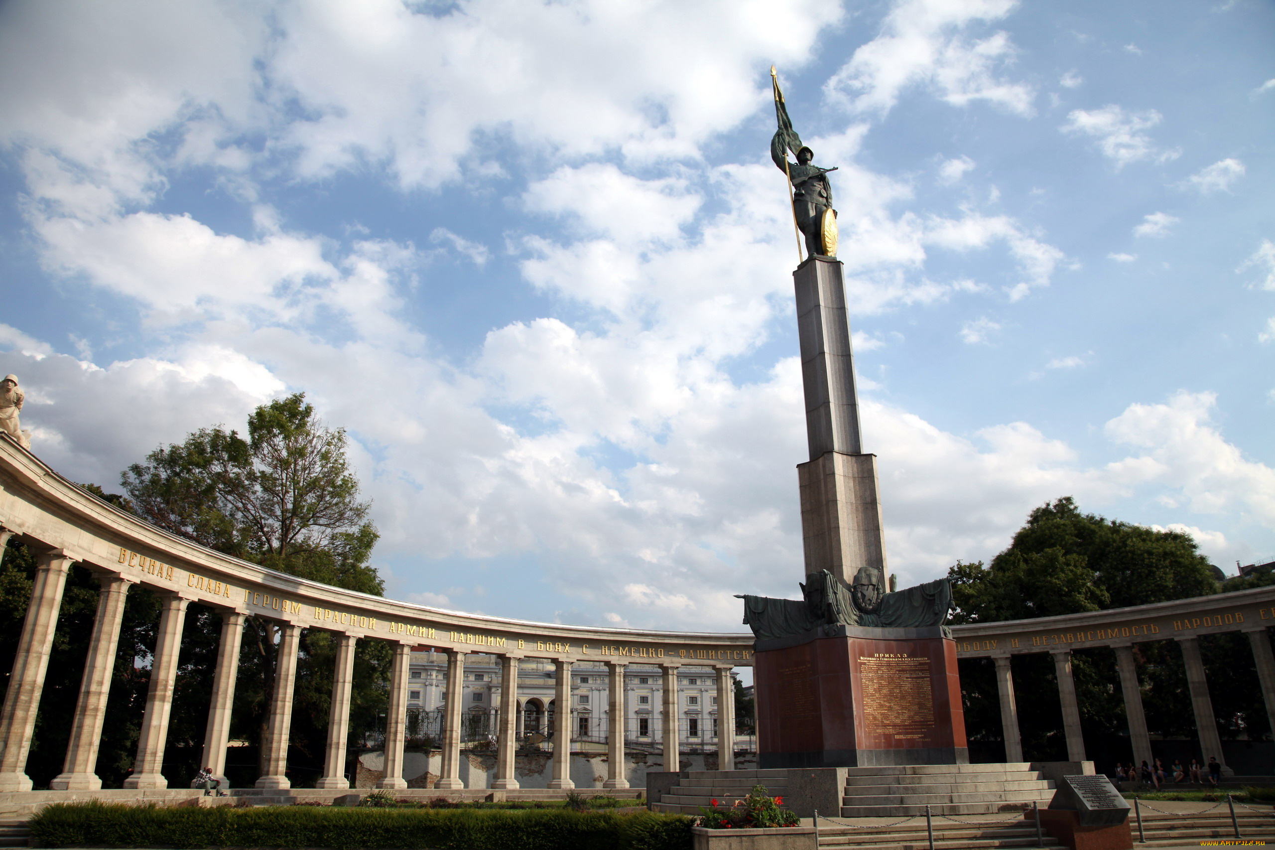 города, вена, , австрия, памятник