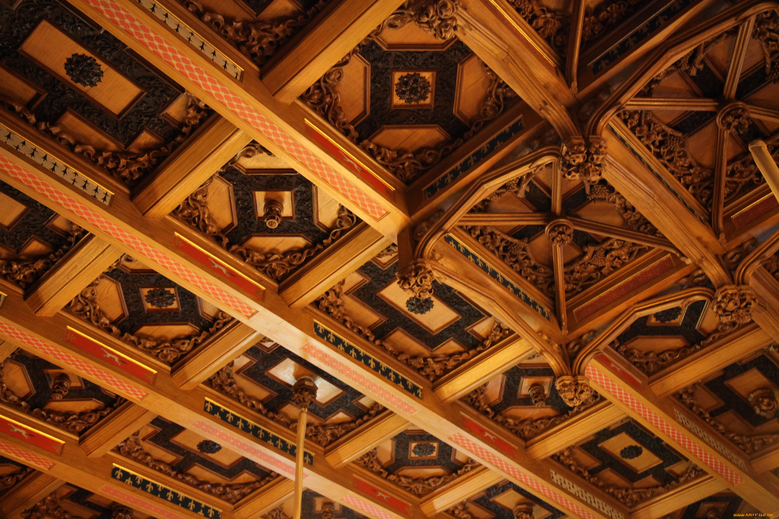 разное, элементы, архитектуры, потолок