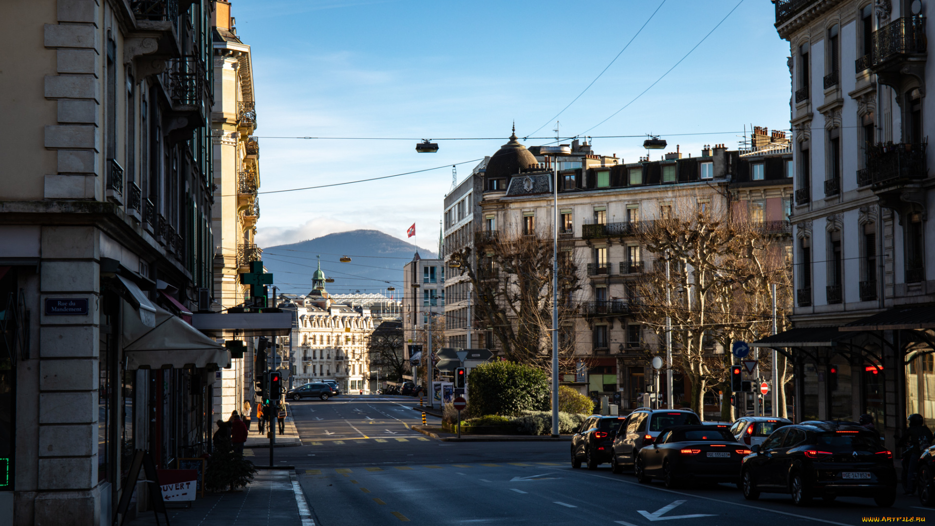 города, женева, , швейцария, фотография, на, открытом, воздухе, городские, здание, город, женева, архитектура, дорога, горы