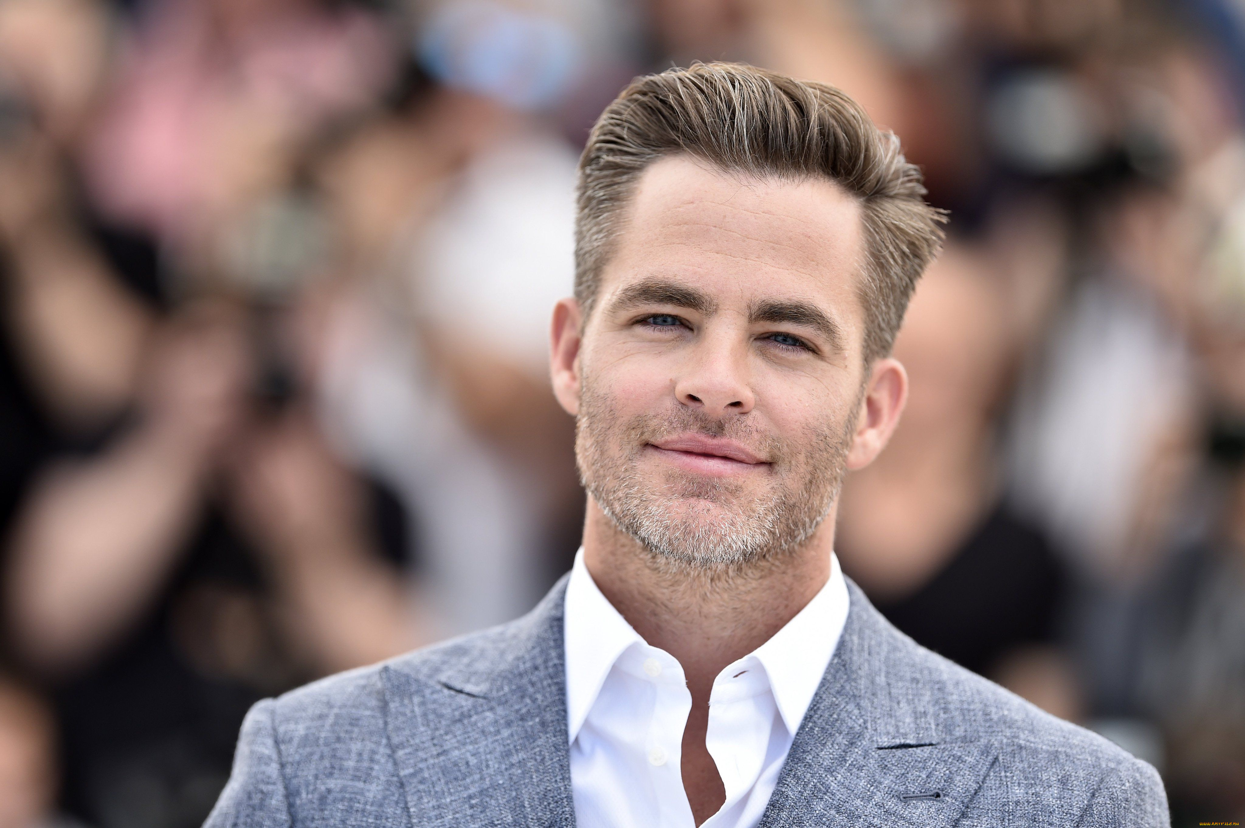 мужчины, chris, pine, актер, лицо, щетина, пиджак
