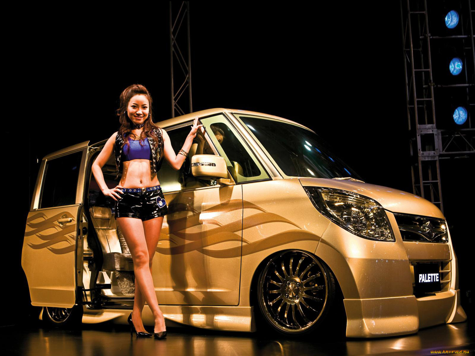 автомобили, авто, девушками