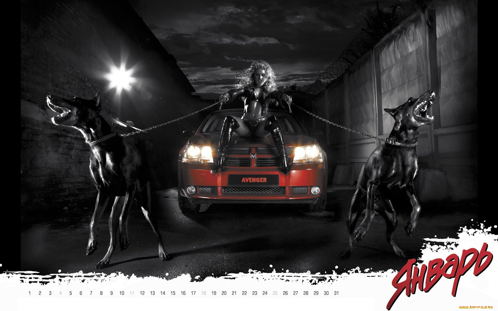 календари, девушки