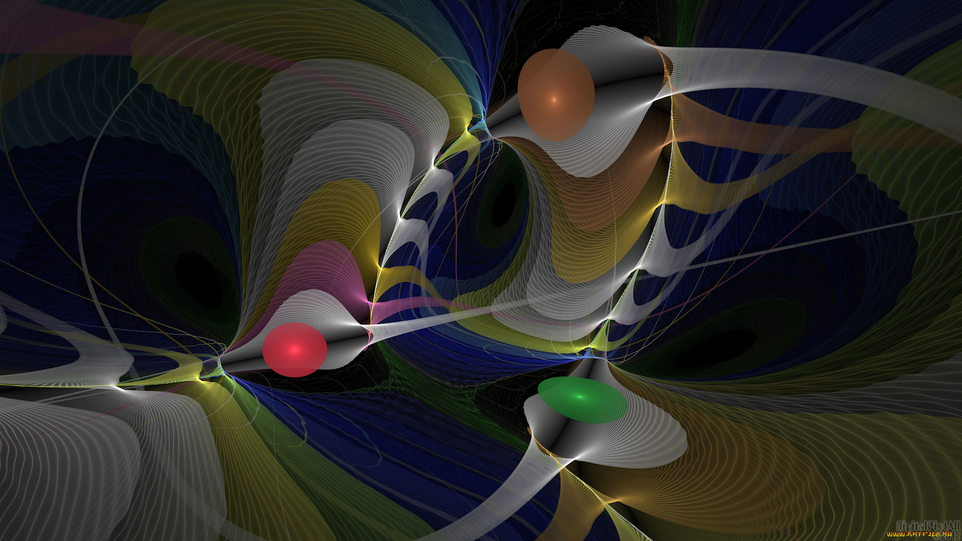 3д, графика, fractal, фракталы