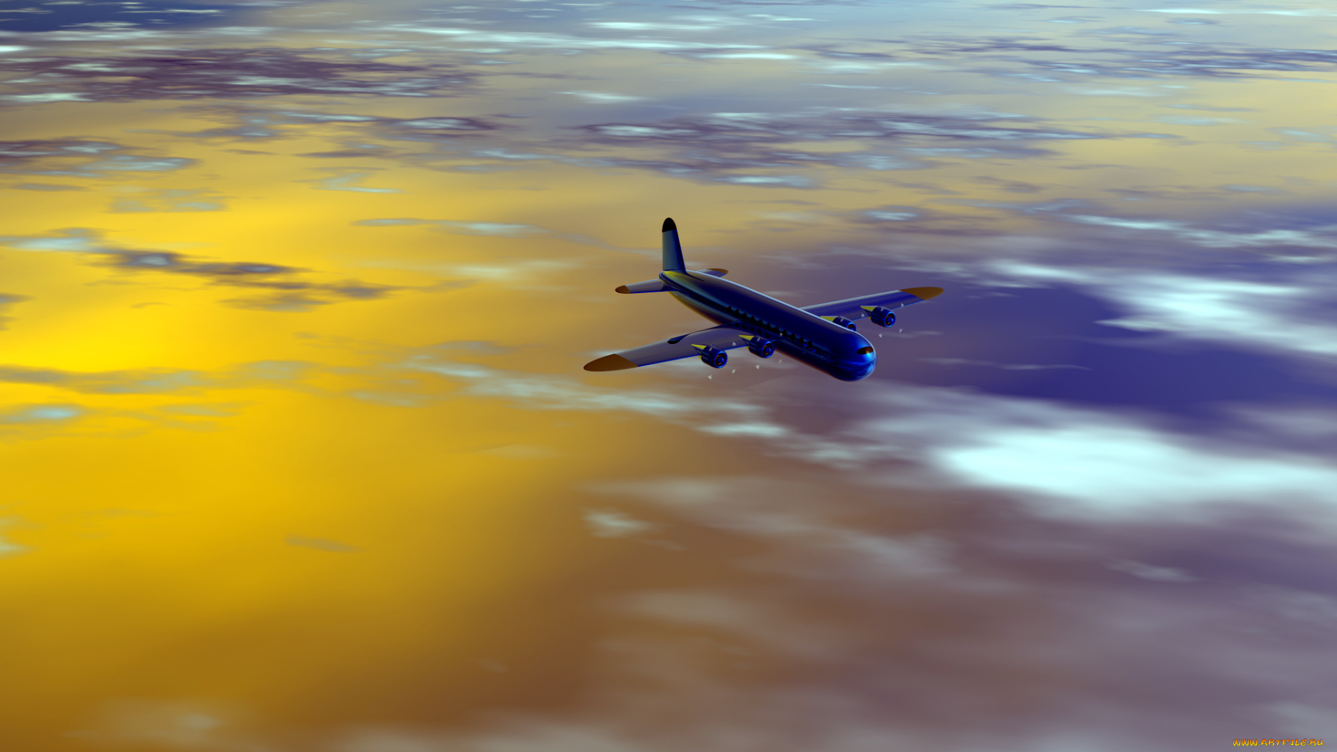 авиация, 3д, рисованые, graphic, полет