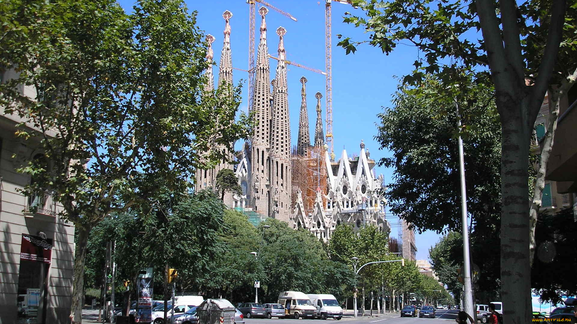 barcelona, города, барселона, испания, собор, улица