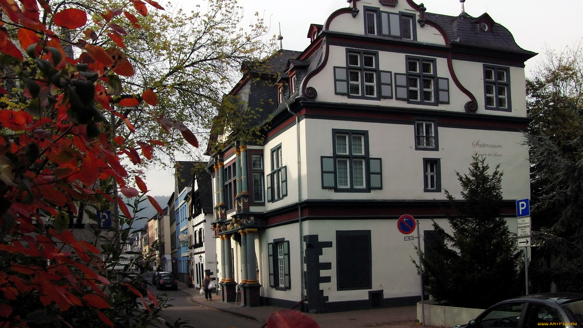 города, здания, дома, германия, андернах