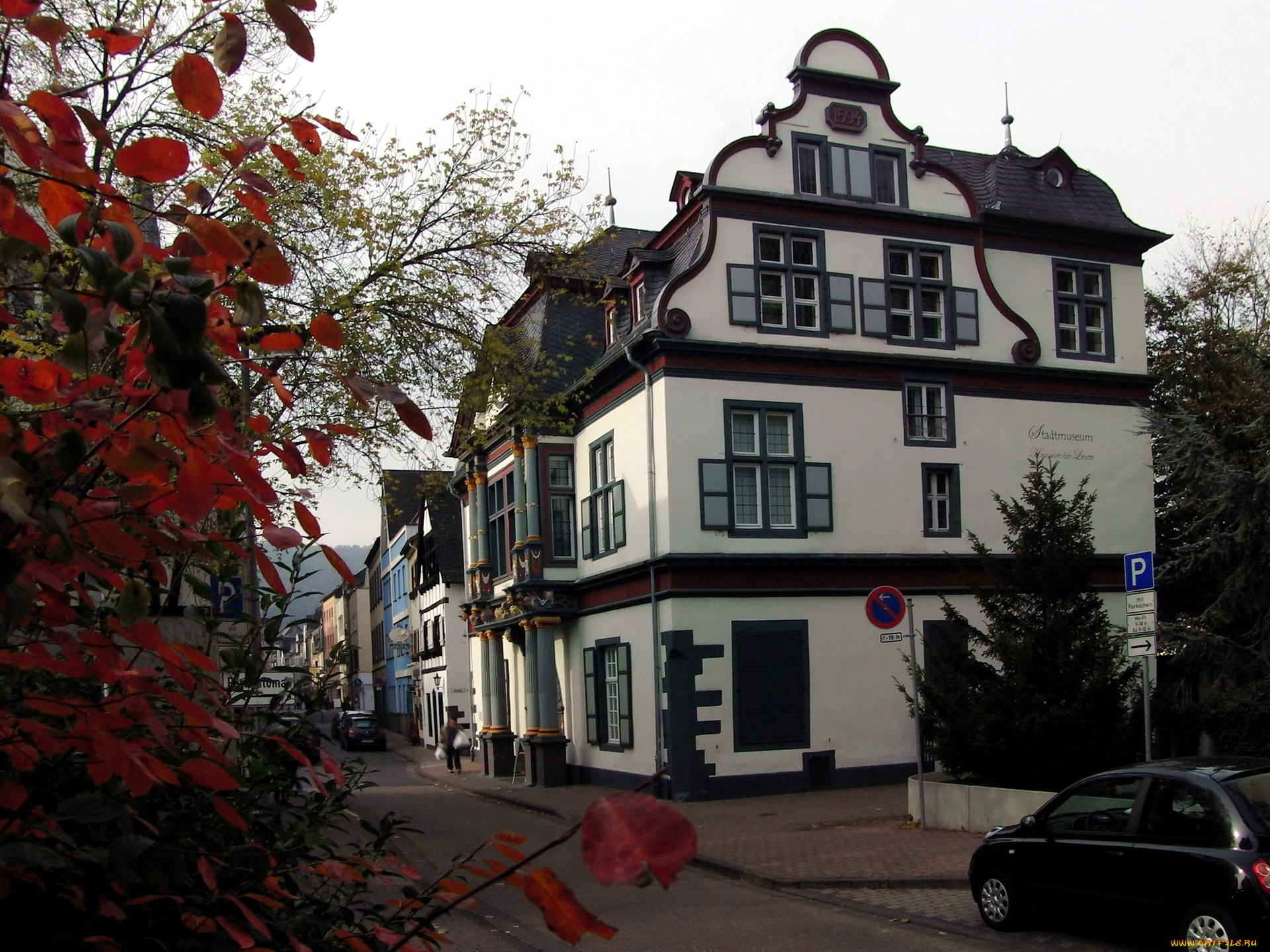 города, здания, дома, германия, андернах