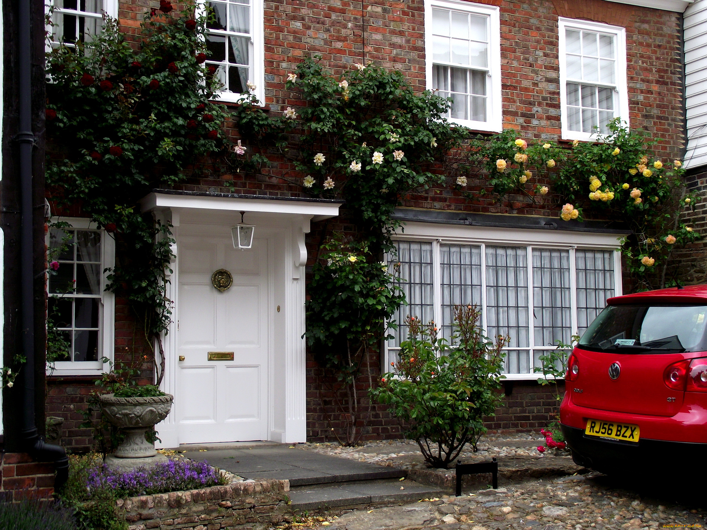 разное, сооружения, постройки, цветы, крыльцо, дом