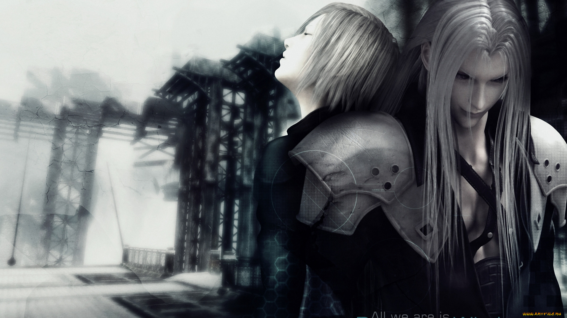 аниме, final, fantasy, kadaj, sephiroth