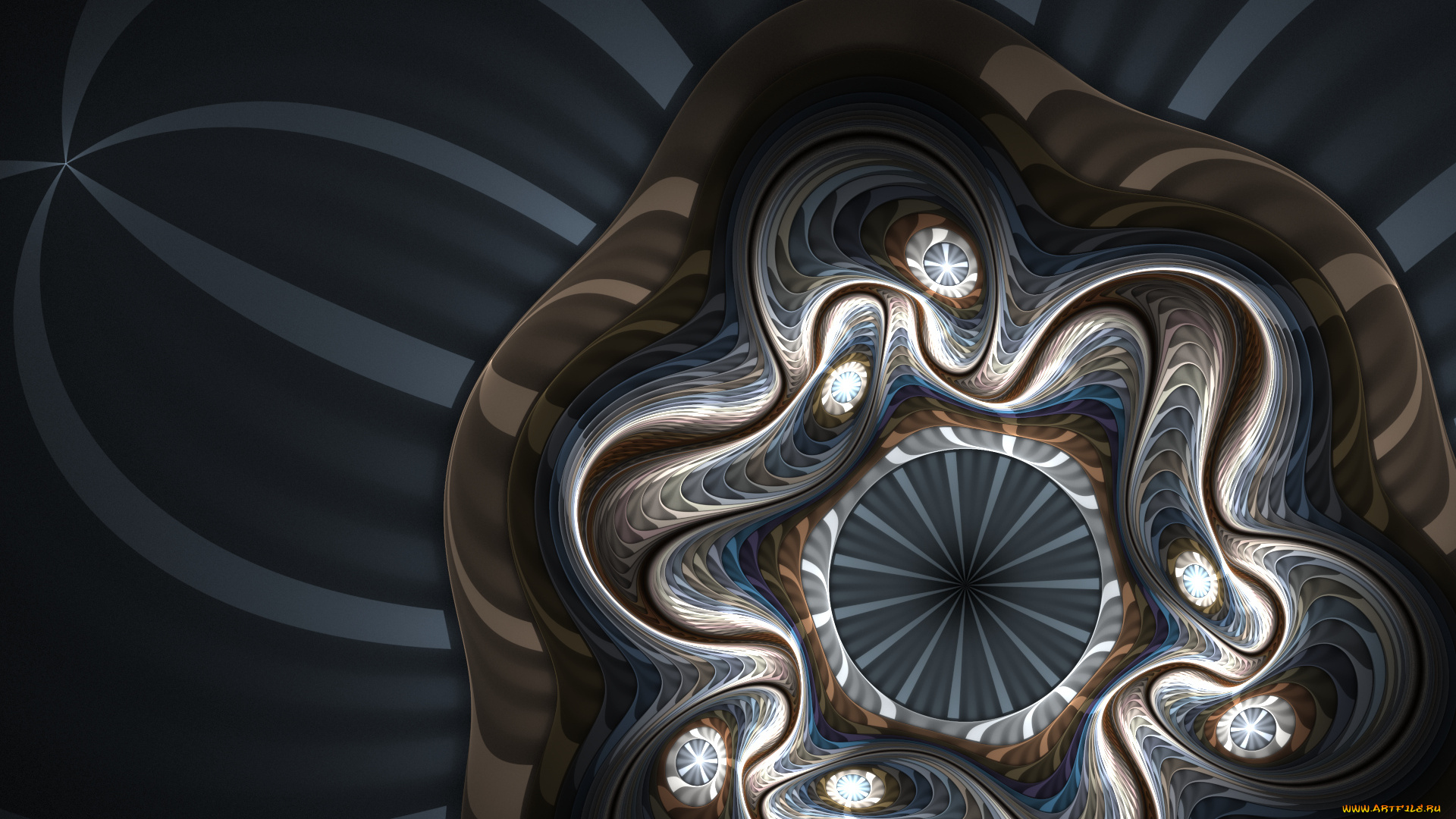 3д, графика, fractal, , фракталы, фон, цвета, узор