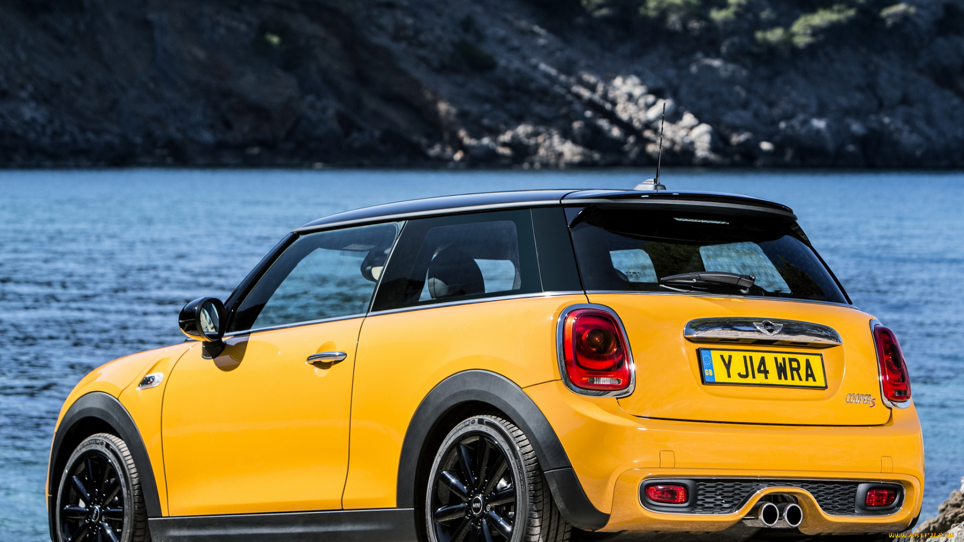 автомобили, mini, желтый, 2014г, f56, cooper, s, uk-spec