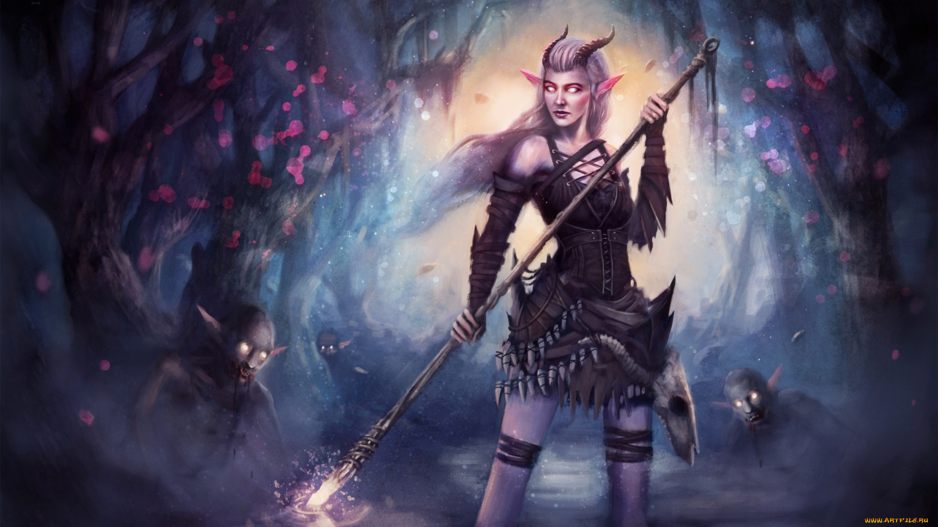 bram, sels, фэнтези, демоны, bram, sels, монстры, рога, демоница